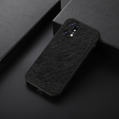 For Oppo Find X5 Pro Crazy Horse Texture Phone Case PU Leather Coating Hybrid TPU + PC Protective Cover