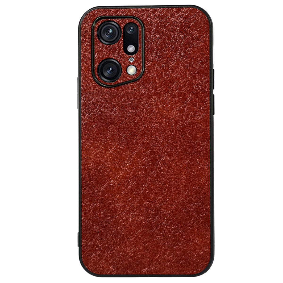 For Oppo Find X5 Pro Crazy Horse Texture Phone Case PU Leather Coating Hybrid TPU + PC Protective Cover