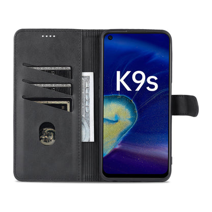 AZNS For Oppo K9s/Realme Q3s Scratch-proof PU Leather Case Wallet Folding Stand Magnetic Flip Cover