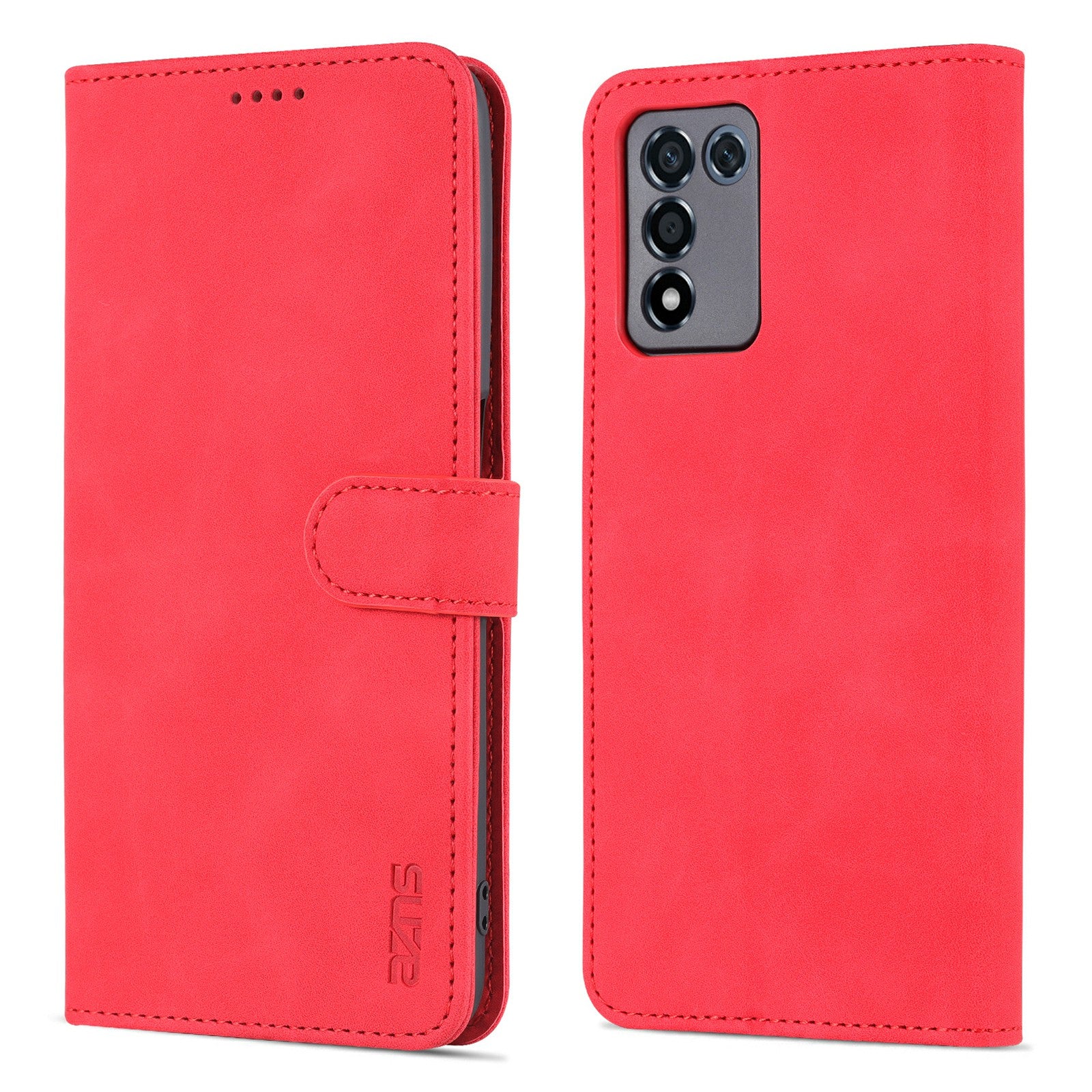 AZNS For Oppo K9s/Realme Q3s Scratch-proof PU Leather Case Wallet Folding Stand Magnetic Flip Cover