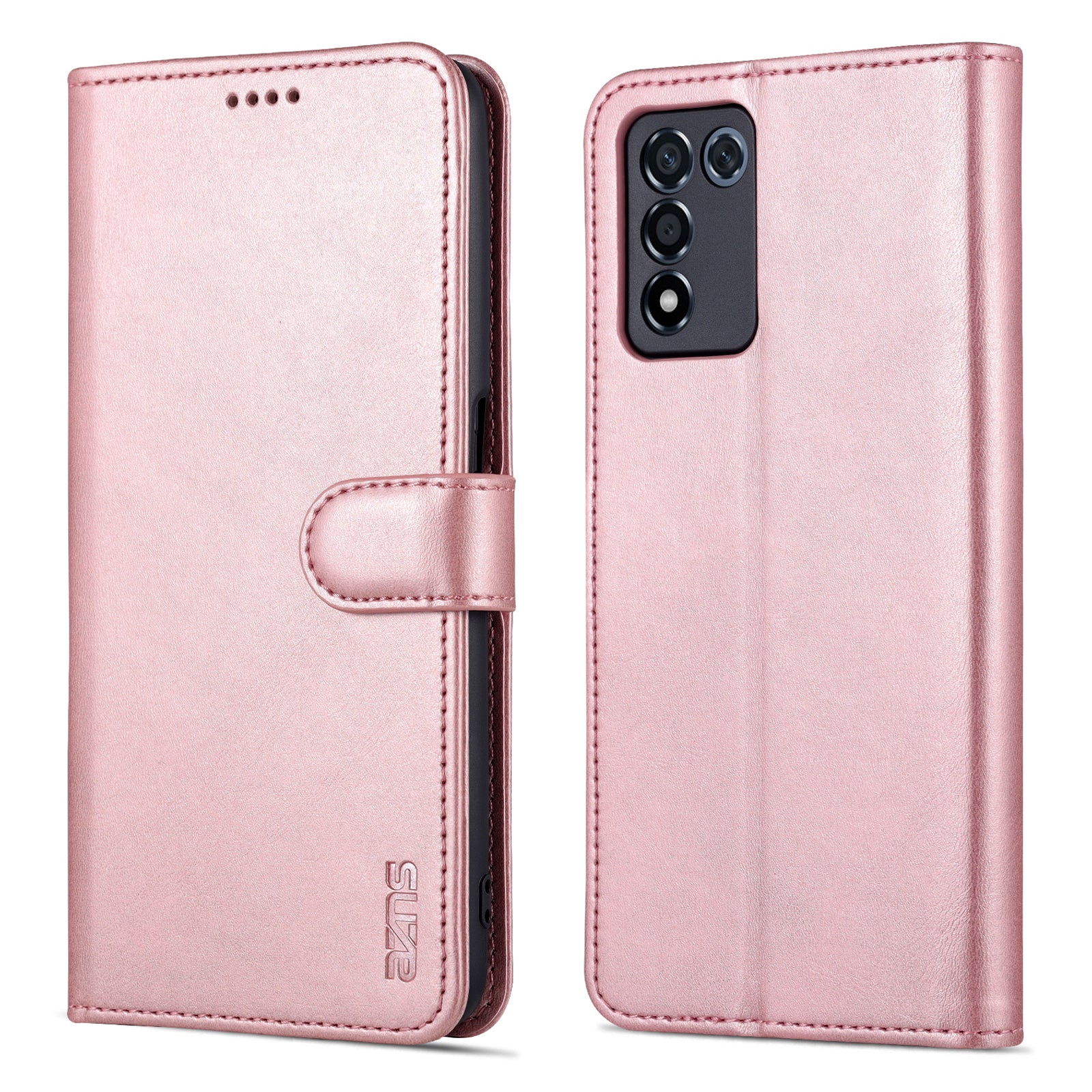 AZNS For Oppo K9s/Realme Q3s Scratch-proof PU Leather Case Wallet Folding Stand Magnetic Flip Cover