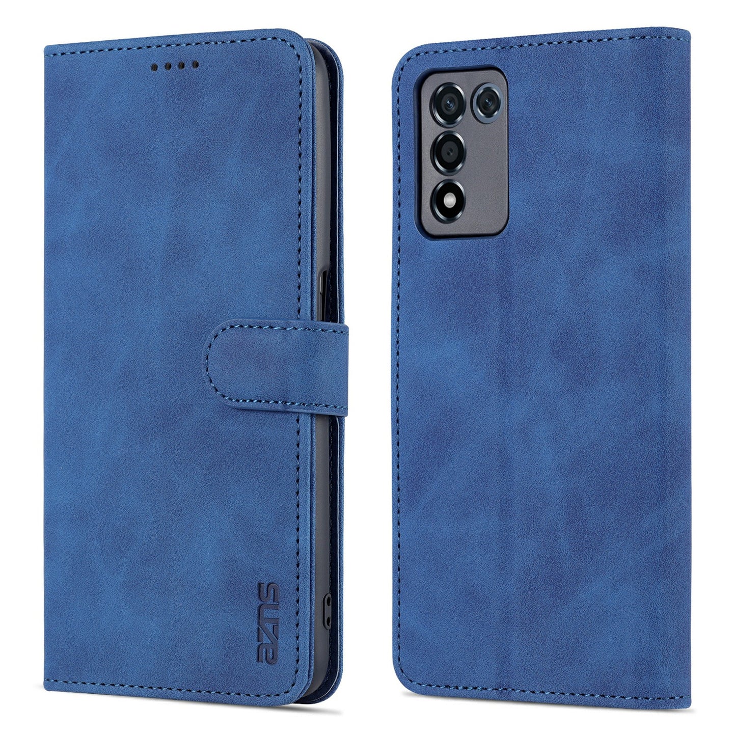 AZNS For Oppo K9s/Realme Q3s Scratch-proof PU Leather Case Wallet Folding Stand Magnetic Flip Cover