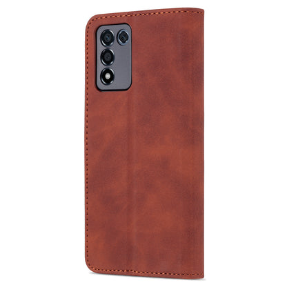 AZNS For Oppo K9s/Realme Q3s Scratch-proof PU Leather Case Wallet Folding Stand Magnetic Flip Cover