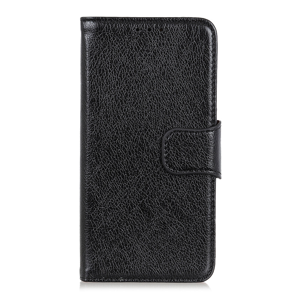 Mobile Phone Case for Oppo Reno7 SE 5G Nappa Texture Split Leather Stand Wallet Dual-sided Magnetic Clasp Phone Shell