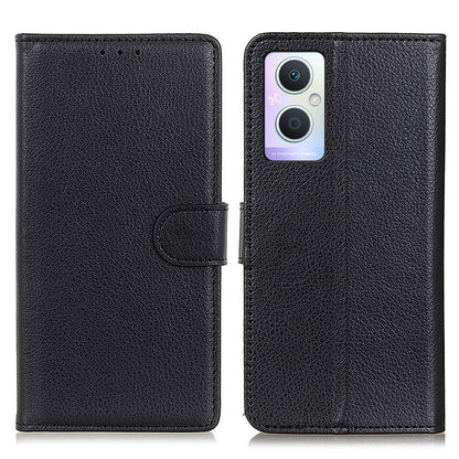 PU Leather + TPU Phone Case for Oppo A96 (China)/Reno7 Z 5G/Reno7 Lite/Reno8 Lite 5G/F21 Pro 5G/OnePlus Nord N20 5G, Litchi Texture Stand Wallet Folio Flip Shell