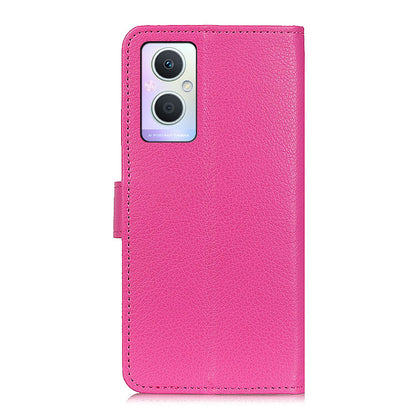 PU Leather + TPU Phone Case for Oppo A96 (China)/Reno7 Z 5G/Reno7 Lite/Reno8 Lite 5G/F21 Pro 5G/OnePlus Nord N20 5G, Litchi Texture Stand Wallet Folio Flip Shell