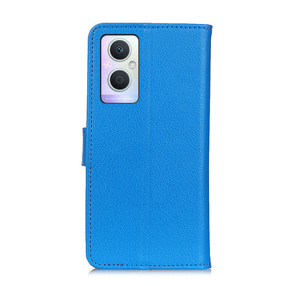 PU Leather + TPU Phone Case for Oppo A96 (China)/Reno7 Z 5G/Reno7 Lite/Reno8 Lite 5G/F21 Pro 5G/OnePlus Nord N20 5G, Litchi Texture Stand Wallet Folio Flip Shell