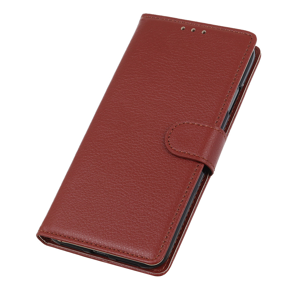 PU Leather + TPU Phone Case for Oppo A96 (China)/Reno7 Z 5G/Reno7 Lite/Reno8 Lite 5G/F21 Pro 5G/OnePlus Nord N20 5G, Litchi Texture Stand Wallet Folio Flip Shell