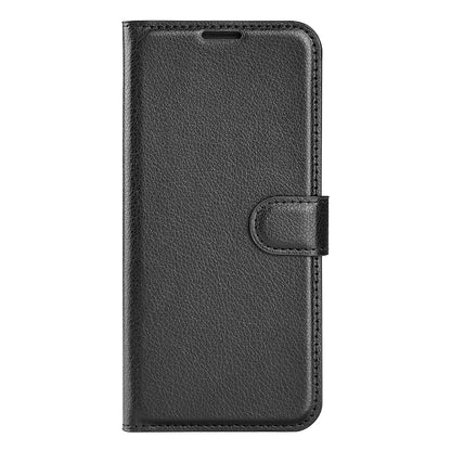 For Realme 9i/Oppo A36 4G/A76 4G Litchi Texture PU Leather Flip Cover Stand Wallet Magnetic Closure Folio Book Phone Case