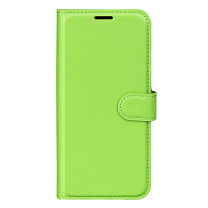 For Realme 9i/Oppo A36 4G/A76 4G Litchi Texture PU Leather Flip Cover Stand Wallet Magnetic Closure Folio Book Phone Case