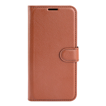 For Realme 9i/Oppo A36 4G/A76 4G Litchi Texture PU Leather Flip Cover Stand Wallet Magnetic Closure Folio Book Phone Case