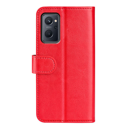 For Realme 9i/Oppo A36 4G/A76 4G Crazy Horse Texture Folio Flip Wallet Case PU Leather Stand Full Protection Phone Cover