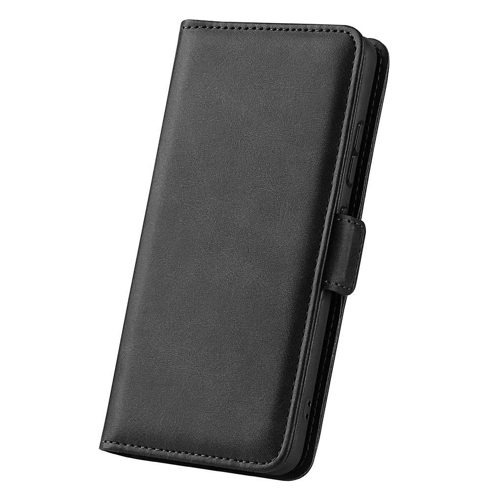 For Realme 9i/Oppo A36 4G/A76 4G Textured PU Leather Magnetic Case Full Body Protective Flip Wallet Phone Cover with Stand Feature