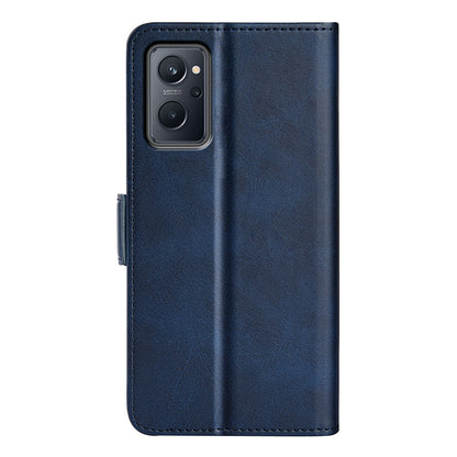 For Realme 9i/Oppo A36 4G/A76 4G Textured PU Leather Magnetic Case Full Body Protective Flip Wallet Phone Cover with Stand Feature