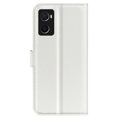 For Realme 9i/Oppo A36 4G/A76 4G PU Leather + TPU Leather Case Wallet Stand Overall Protection Litchi Texture Phone Cover