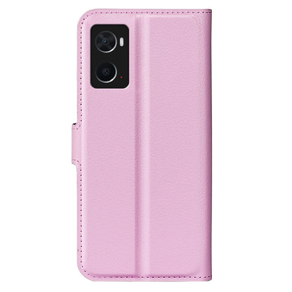 For Realme 9i/Oppo A36 4G/A76 4G PU Leather + TPU Leather Case Wallet Stand Overall Protection Litchi Texture Phone Cover