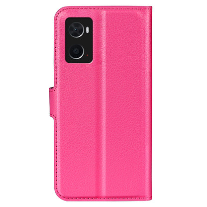 For Realme 9i/Oppo A36 4G/A76 4G PU Leather + TPU Leather Case Wallet Stand Overall Protection Litchi Texture Phone Cover