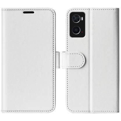 For Realme 9i/Oppo A36 4G/A76 4G Crazy Horse Texture Wallet Phone Case Drop Resistant Magnetic Clasp PU Leather Folio Flip Stand Cover