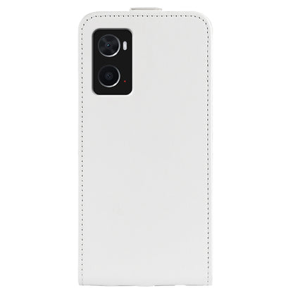 Crazy Horse Texture Vertical Flip Phone Case for Realme 9i/Oppo A36 4G/A76 4G/A96 4G, PU Leather Card Holder Protective Cover