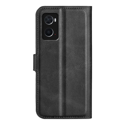 For Realme 9i/Oppo A36 4G/A76 4G Shockproof Textured PU Leather Wallet Phone Case Foldable Stand Folio Flip Phone Cover Shell