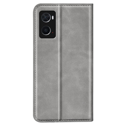 For Realme 9i/Oppo A36 4G/A76 4G/A96 4G Skin-touch Feeling All-round Protection Leather Case Stand Mobile Phone Case with Wallet