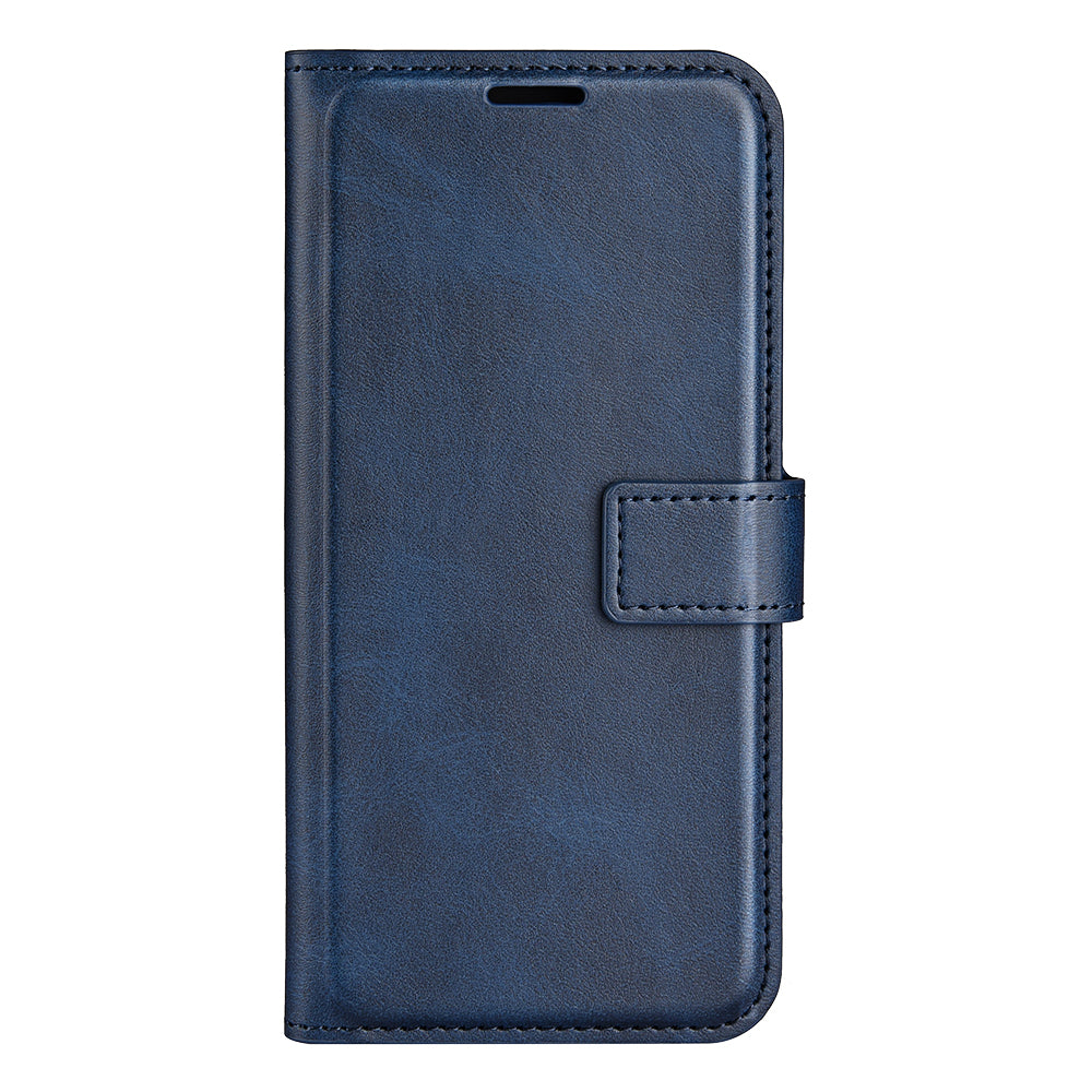 For Oppo A96(China) Textured PU Leather Wallet Phone Case Foldable Stand Folio Flip Phone Cover Shell