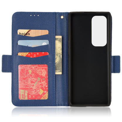 For Oppo Reno5 Pro+ 5G / Find X3 Neo PU Leather Folio Flip Cover Litchi Texture Stand Shockproof Wallet Phone Case