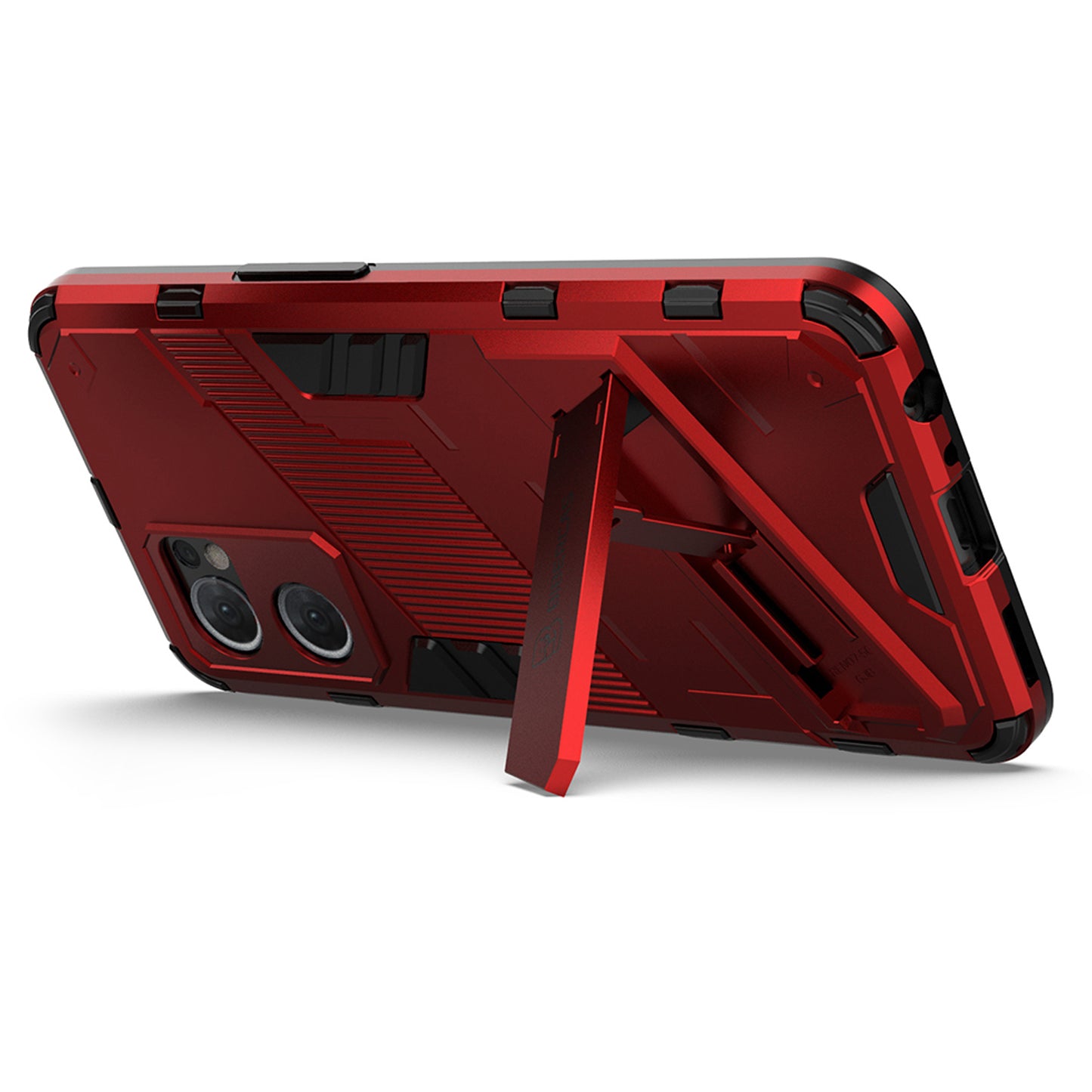 For Oppo Reno7 5G (Global) Hard PC+Soft TPU Phone Back Cover Protective Case with Kickstand Anti-drop Phone Case