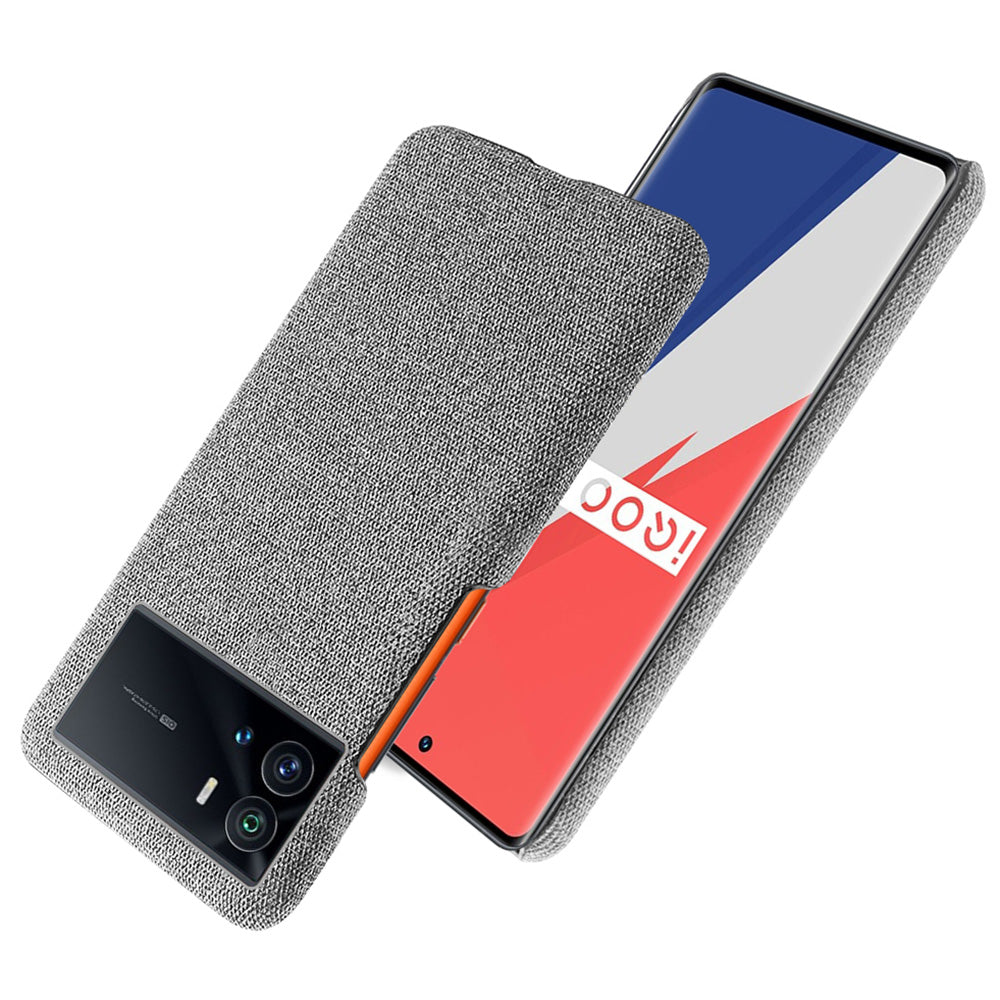 For vivo iQOO 9 Pro Cloth Coated Hard PC Anti-drop Cell Phone Protective Case Back Cover