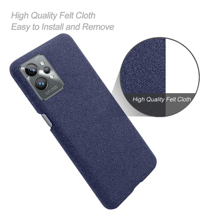 For Realme GT2 Pro Cloth Coated Hard PC Shell Ultra Thin Slim Protective Phone Cover