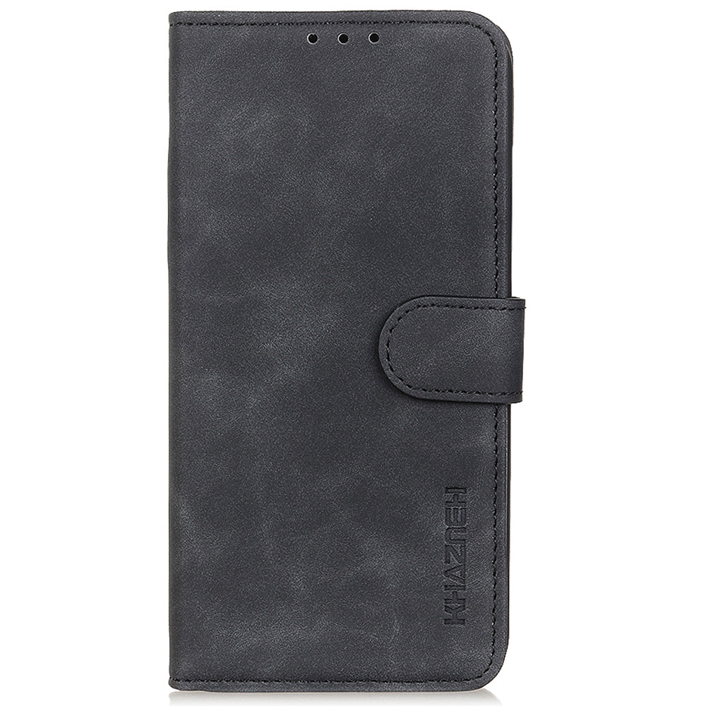 KHAZNEH For Oppo Reno7 5G (Global)/Find X5 Lite Retro Leather Case Shockproof Magnetic Clasp Mobile Phone Cover with Wallet Stand