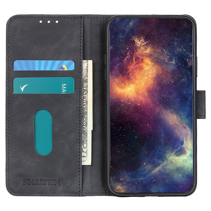 KHAZNEH For Oppo Reno7 5G (Global)/Find X5 Lite Retro Leather Case Shockproof Magnetic Clasp Mobile Phone Cover with Wallet Stand