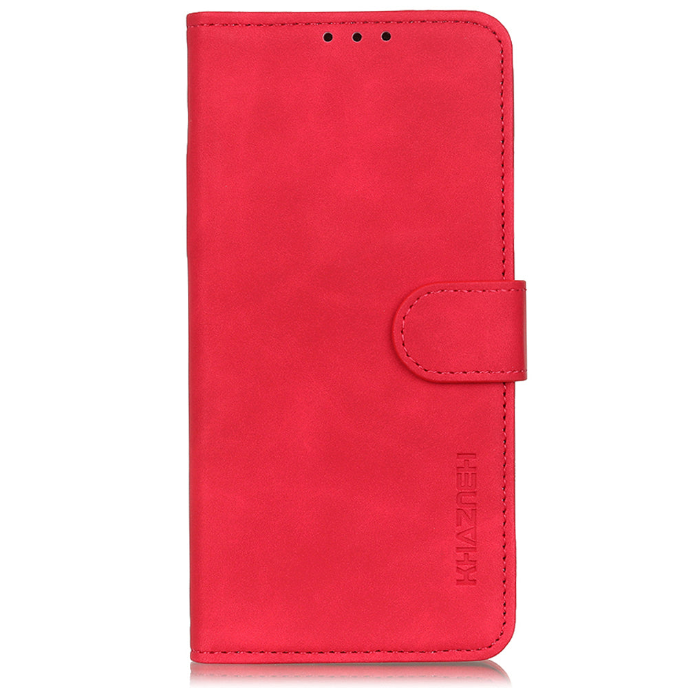 KHAZNEH For Oppo Reno7 5G (Global)/Find X5 Lite Retro Leather Case Shockproof Magnetic Clasp Mobile Phone Cover with Wallet Stand