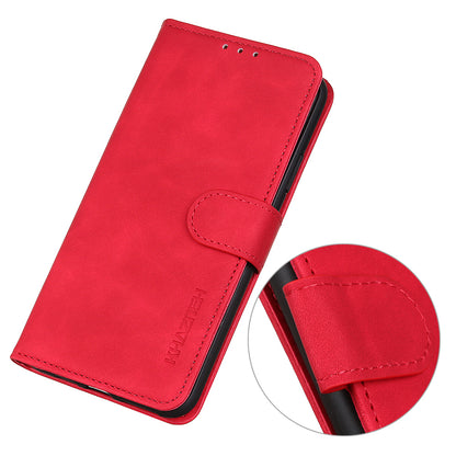 KHAZNEH For Oppo Reno7 5G (Global)/Find X5 Lite Retro Leather Case Shockproof Magnetic Clasp Mobile Phone Cover with Wallet Stand