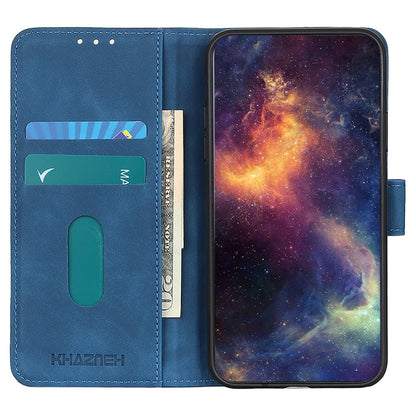 KHAZNEH For Oppo Reno7 5G (Global)/Find X5 Lite Retro Leather Case Shockproof Magnetic Clasp Mobile Phone Cover with Wallet Stand