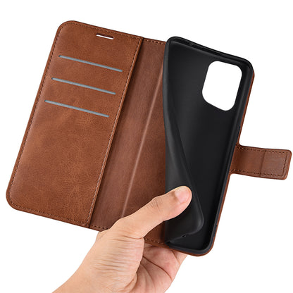 For Oppo Find X5 Anti-scratch Textured PU Leather Wallet Phone Case Adjustable Stand Flip Phone Cover