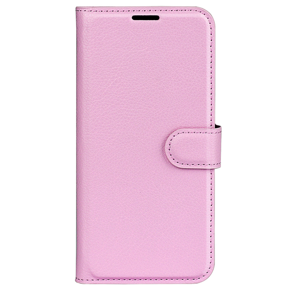 PU Leather Smartphone Cover Bag for Oppo Find X5, Wallet Anti-scratch Litchi Texture Phone Stand Function Dustproof Case