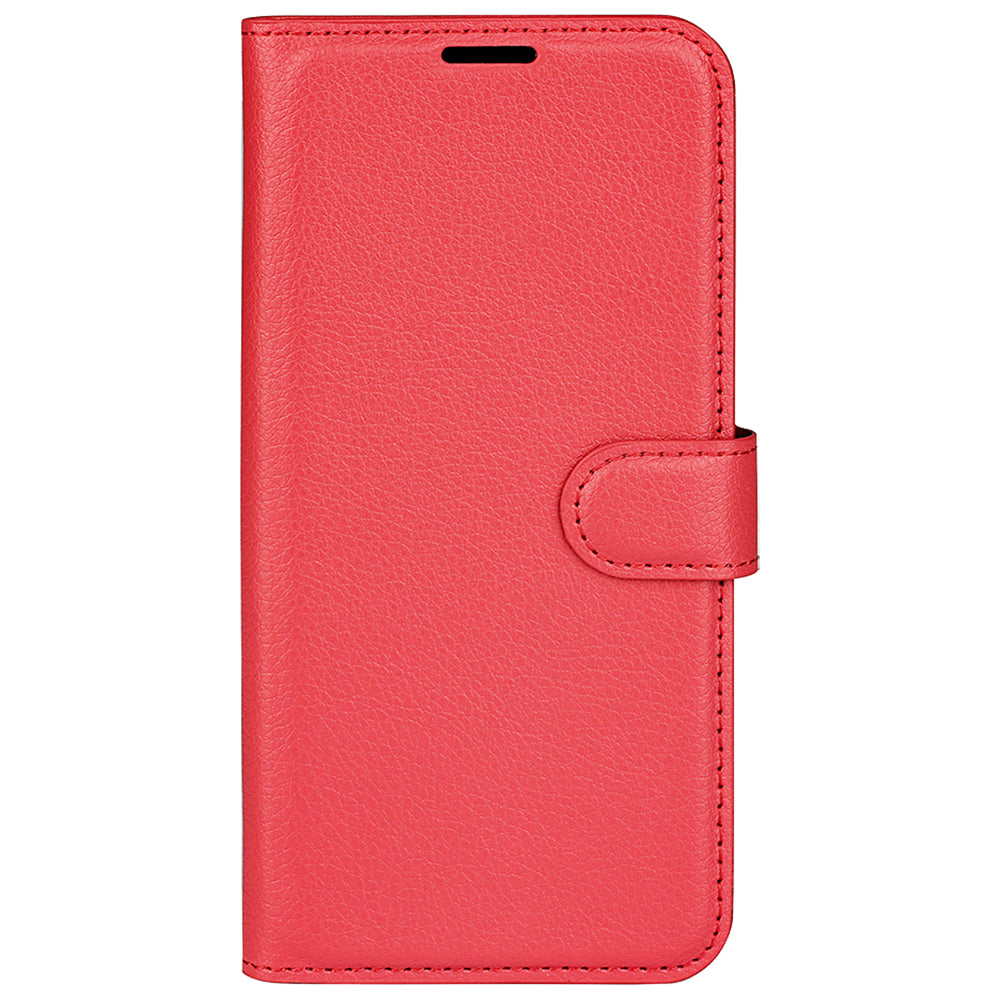 PU Leather Smartphone Cover Bag for Oppo Find X5, Wallet Anti-scratch Litchi Texture Phone Stand Function Dustproof Case