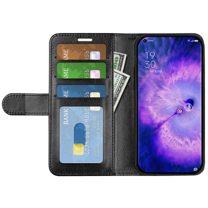 For Oppo Find X5 Phone Cover Crazy Horse Texture Folio Flip Leather Wallet Stand Phone Case