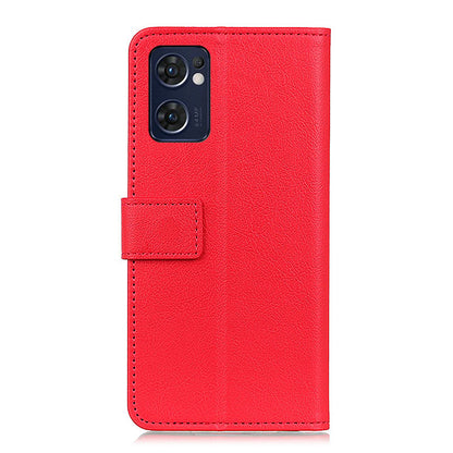 For Oppo Reno7 5G (Global)/Find X5 Lite Wallet PU Leather Case Anti-fall Protection Foldable Stand Phone Cover