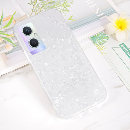 IPAKY for Oppo A96(China), Stylish IMD Hard Acrylic Back Soft TPU Frame Light Thin Phone Cover Protector