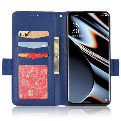 For Oppo Find X5 Pro Litchi Texture PU Leather Phone Case Shockproof Protective Cover with Stand Wallet