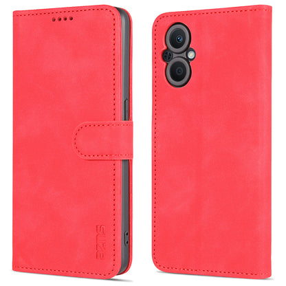 AZNS PU Leather Wallet Case for Oppo A96 (China)/Reno7 Z 5G/Reno7 Lite/Reno8 Lite 5G/F21 Pro 5G/OnePlus Nord N20 5G Foldable Stand Phone Cover Accessory