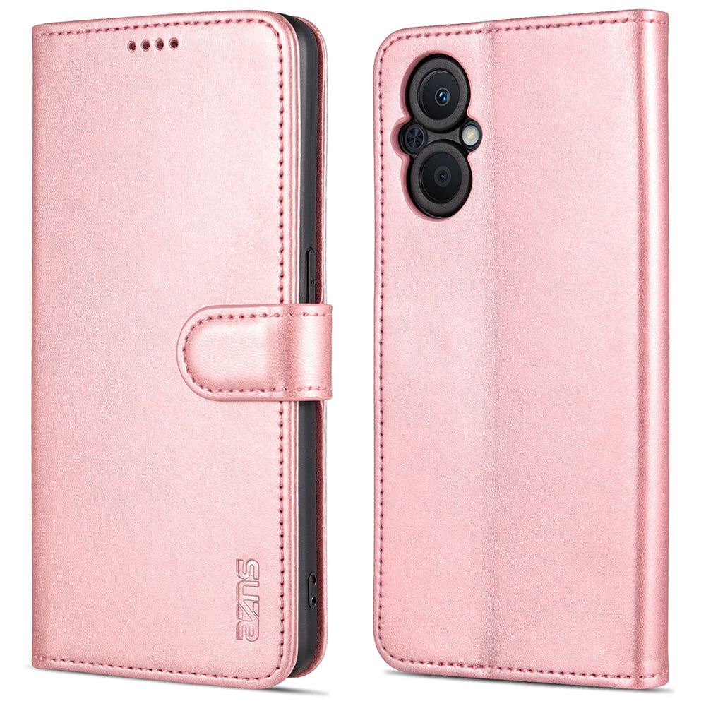 AZNS PU Leather Wallet Case for Oppo A96 (China)/Reno7 Z 5G/Reno7 Lite/Reno8 Lite 5G/F21 Pro 5G/OnePlus Nord N20 5G Foldable Stand Phone Cover Accessory