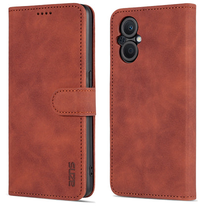 AZNS PU Leather Wallet Case for Oppo A96 (China)/Reno7 Z 5G/Reno7 Lite/Reno8 Lite 5G/F21 Pro 5G/OnePlus Nord N20 5G Foldable Stand Phone Cover Accessory