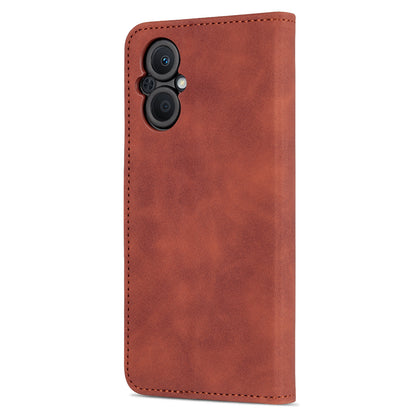 AZNS PU Leather Wallet Case for Oppo A96 (China)/Reno7 Z 5G/Reno7 Lite/Reno8 Lite 5G/F21 Pro 5G/OnePlus Nord N20 5G Foldable Stand Phone Cover Accessory