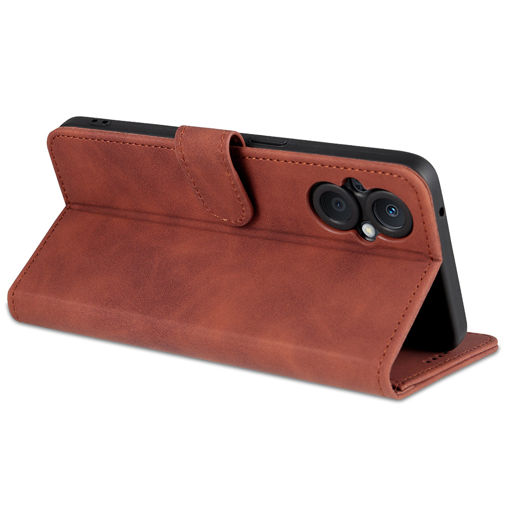 AZNS PU Leather Wallet Case for Oppo A96 (China)/Reno7 Z 5G/Reno7 Lite/Reno8 Lite 5G/F21 Pro 5G/OnePlus Nord N20 5G Foldable Stand Phone Cover Accessory