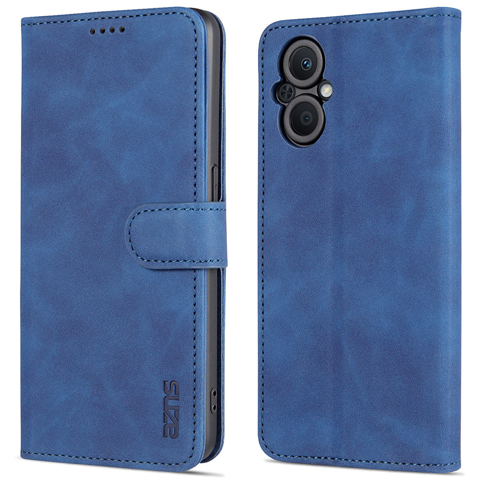 AZNS PU Leather Wallet Case for Oppo A96 (China)/Reno7 Z 5G/Reno7 Lite/Reno8 Lite 5G/F21 Pro 5G/OnePlus Nord N20 5G Foldable Stand Phone Cover Accessory