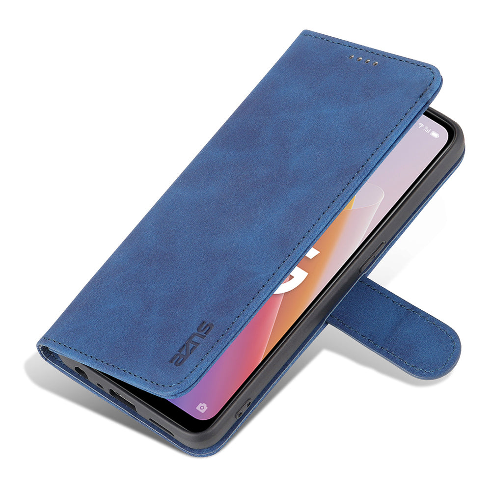 AZNS PU Leather Wallet Case for Oppo A96 (China)/Reno7 Z 5G/Reno7 Lite/Reno8 Lite 5G/F21 Pro 5G/OnePlus Nord N20 5G Foldable Stand Phone Cover Accessory