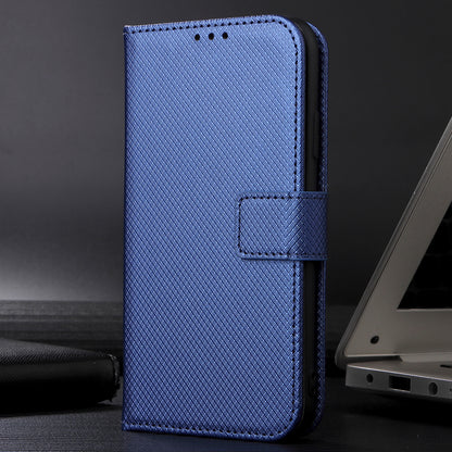 For Oppo Reno7 5G (China) Drop Resistant Diamond Texture Phone Case Cover with Wallet Function PU Leather Stand Cell Phone Shell with Strap